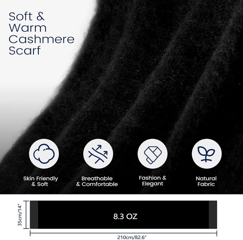 Premillow Women's Mohair Winter Scarf Pure Color, Warm Winter Scarf for Women and Men, Soft Luxurious Cashmere Feel Scarfs - Image 2